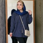 مانتو دیپلمات پاییزه سرمه ای - مانتو پاتریس رشت