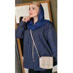 مانتو دیپلمات پاییزه سرمه ای - مانتو پاتریس رشت