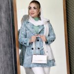 مانتو کتی ژاکارد پتینه 4 دکمه