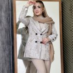 مانتو کتی ژاکارد پتینه 4 دکمه