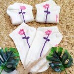 جوراب مچی گل صورتی - مانتو پاتریس رشت