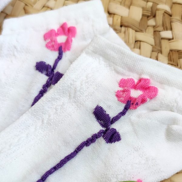 جوراب مچی گل صورتی - مانتو پاتریس رشت