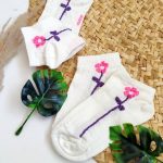 جوراب مچی گل صورتی - مانتو پاتریس رشت