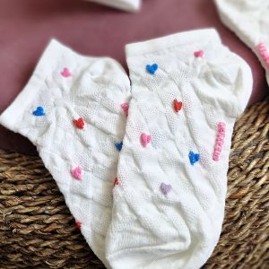 جوراب مچی قلب رنگی - مانتو پاتریس رشت