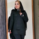 زیر سارافونی فینگر دار مشکی - مانتو پاتریس رشت