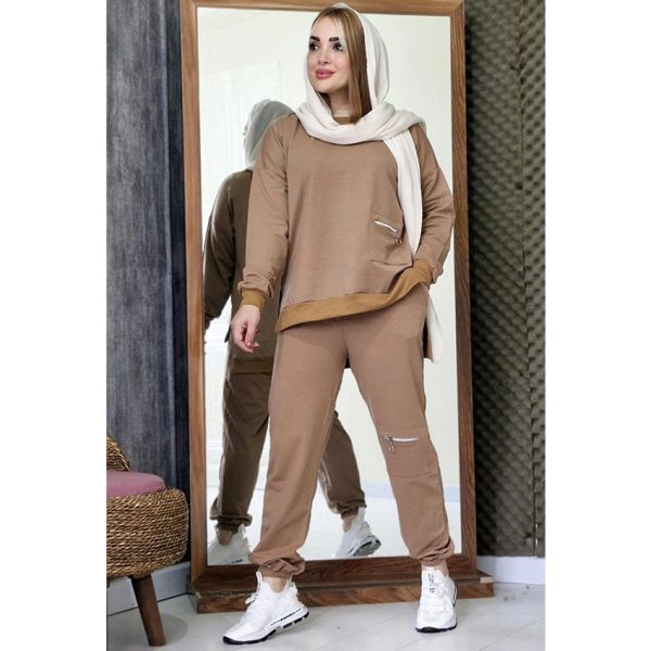 ست بلوز شلوار زیپی گلکسی