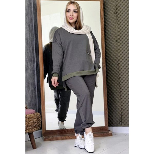 ست بلوز شلوار زیپی گلکسی