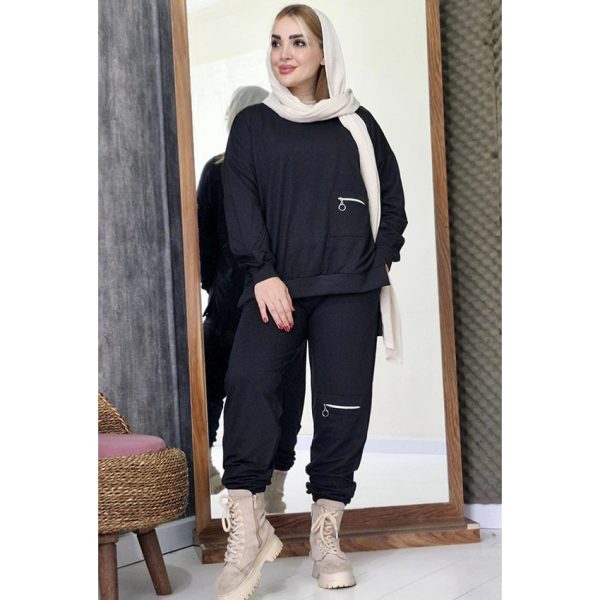 ست بلوز شلوار زیپی گلکسی