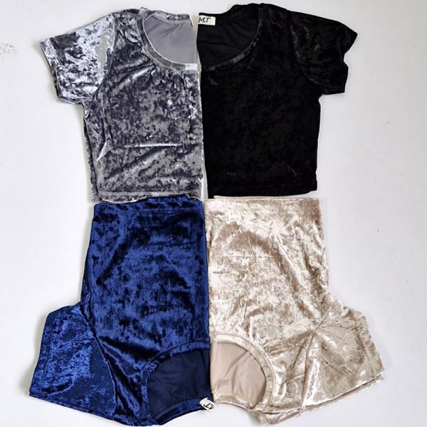 ست تیشرت کراپ و شلوار مخمل - مانتو پاتریس رشت