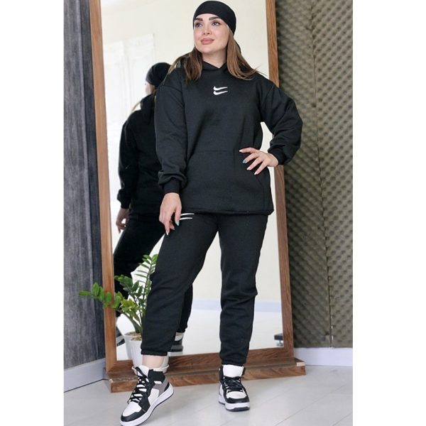 ست هودی شلوار نایک مشکی - مانتو پاتریس رشت