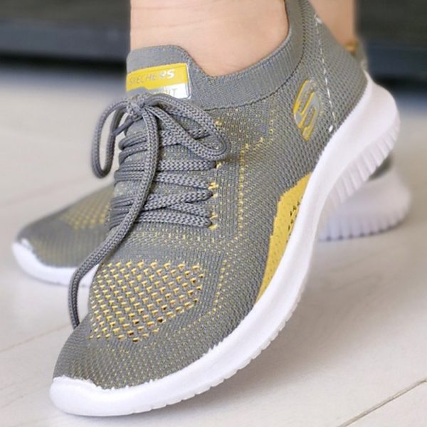 کتونی اسکیچرز طوسی زرد - مانتو پاتریس رشت