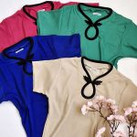 تیشرت فانریپ یقه نواری - مانتو پاتریس رشت