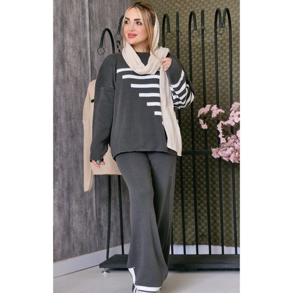 ست بافت پلکانی - مانتو پاتریس رشت