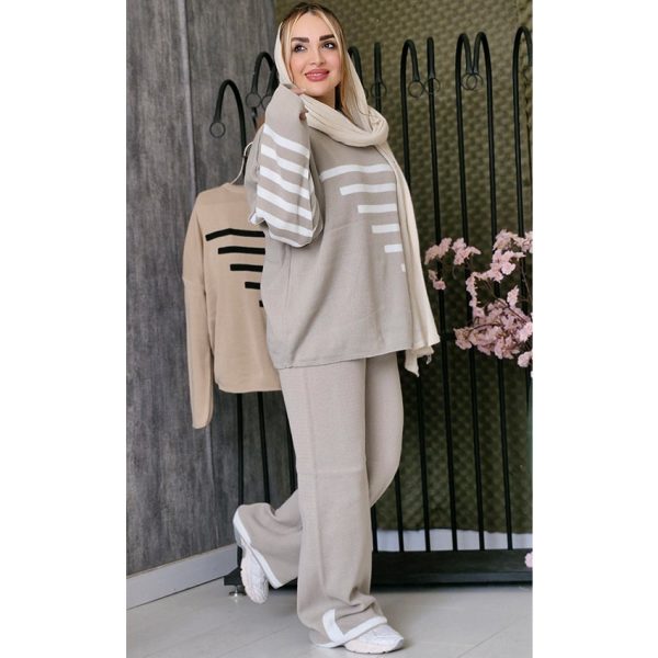 ست بافت پلکانی - مانتو پاتریس رشت