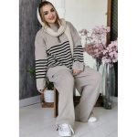 ست بافت راه راه - مانتو پاتریس رشت