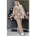 ست بافت قلبی - مانتو پاتریس رشت