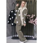 ست بافت قلبی - مانتو پاتریس رشت