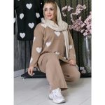 ست بافت قلبی - مانتو پاتریس رشت