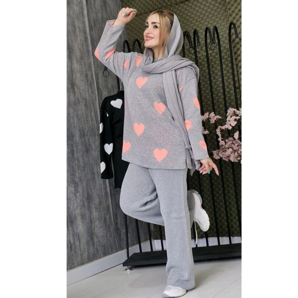 ست بافت قلبی - مانتو پاتریس رشت