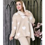 ست بافت قلبی - مانتو پاتریس رشت