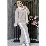 ست بافت 3 دکمه - مانتو پاتریس رشت