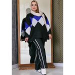 ست بافت لوزی - مانتو پاتریس رشت