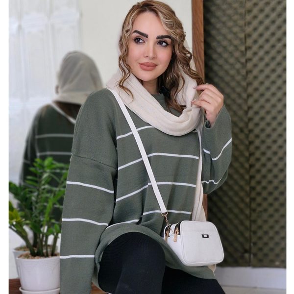 بلوز بافت پینترستی خط ریز - مانتو پاتریس رشت