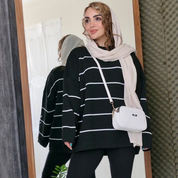 بلوز بافت پینترستی خط ریز - مانتو پاتریس رشت