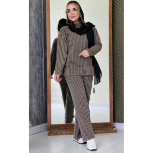 ست بافت ساده - مانتو. پاتریس رشت