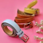 کمربند چرم رنگی - مانتو پاتریس رشت