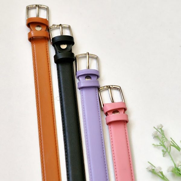 کمربند چرم رنگی - مانتو پاتریس رشت