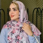 روسری نخی گلدار - مانتو پاتریس رشت