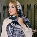روسری نخی آبرنگی - مانتو پاتریس رشت