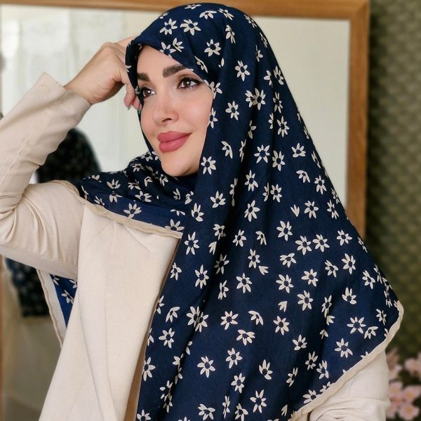 روسری قواره دار گل گلی - مانتو پاتریس رشت