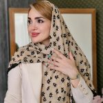 روسری قواره دار گل گلی - مانتو پاتریس رشت