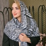 شال پلنگی طوسی - مانتو پاتریس رشت