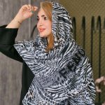 شال پلنگی طوسی - مانتو پاتریس رشت