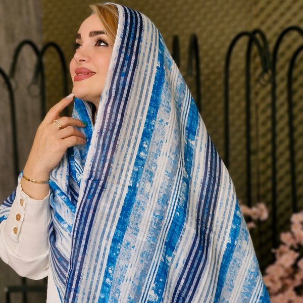 شال راه راه آبرنگی - مانتو پاتریس رشت