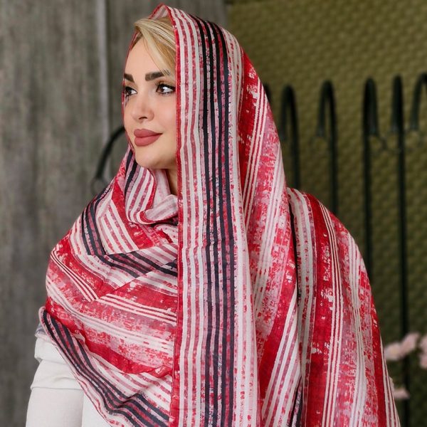 شال راه راه آبرنگی - مانتو پاتریس رشت