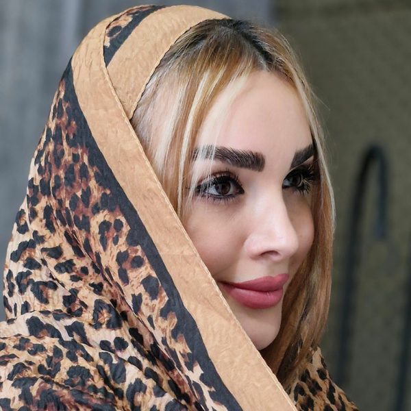 شال طرح پلنگی - مانتو پاتریس رشت