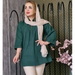 شومیز پیله دار تونیک جلو بسته مانتو پاتریس_رشت