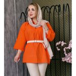 شومیز پیله دار تونیک جلو بسته مانتو پاتریس_رشت