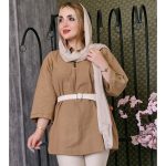 شومیز پیله دار تونیک جلو بسته مانتو پاتریس_رشت