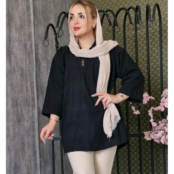 36600436-5-min شومیز پیله دار تونیک جلو بسته مانتو پاتریس_رشت