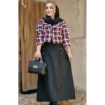 ست کت دامن چهارخونه کشمیر