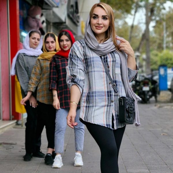 مانتو کشمیر پاییزه چهارخونه