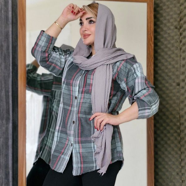 مانتو کشمیر پاییزه چهارخونه