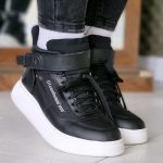 کتونی ساقدار مشکی - مانتو پاتریس رشت