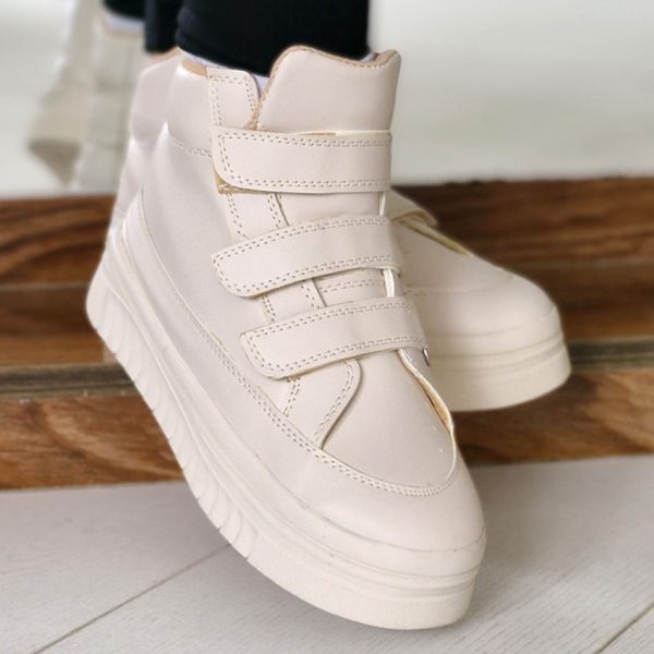 کتونی ساقدار کرم چسبی - مانتو پاتریس رشت