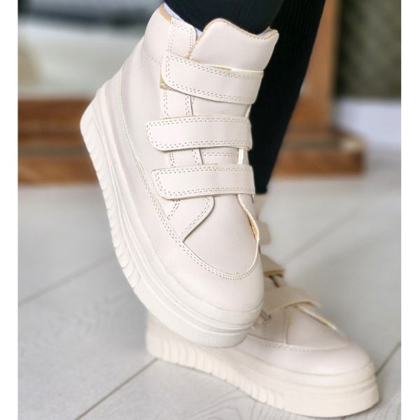 کتونی ساقدار کرم چسبی - مانتو پاتریس رشت